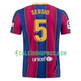 FC Barcellona Sergio Busquets 5 Maglia Prima 2020/2021 Manica Corta